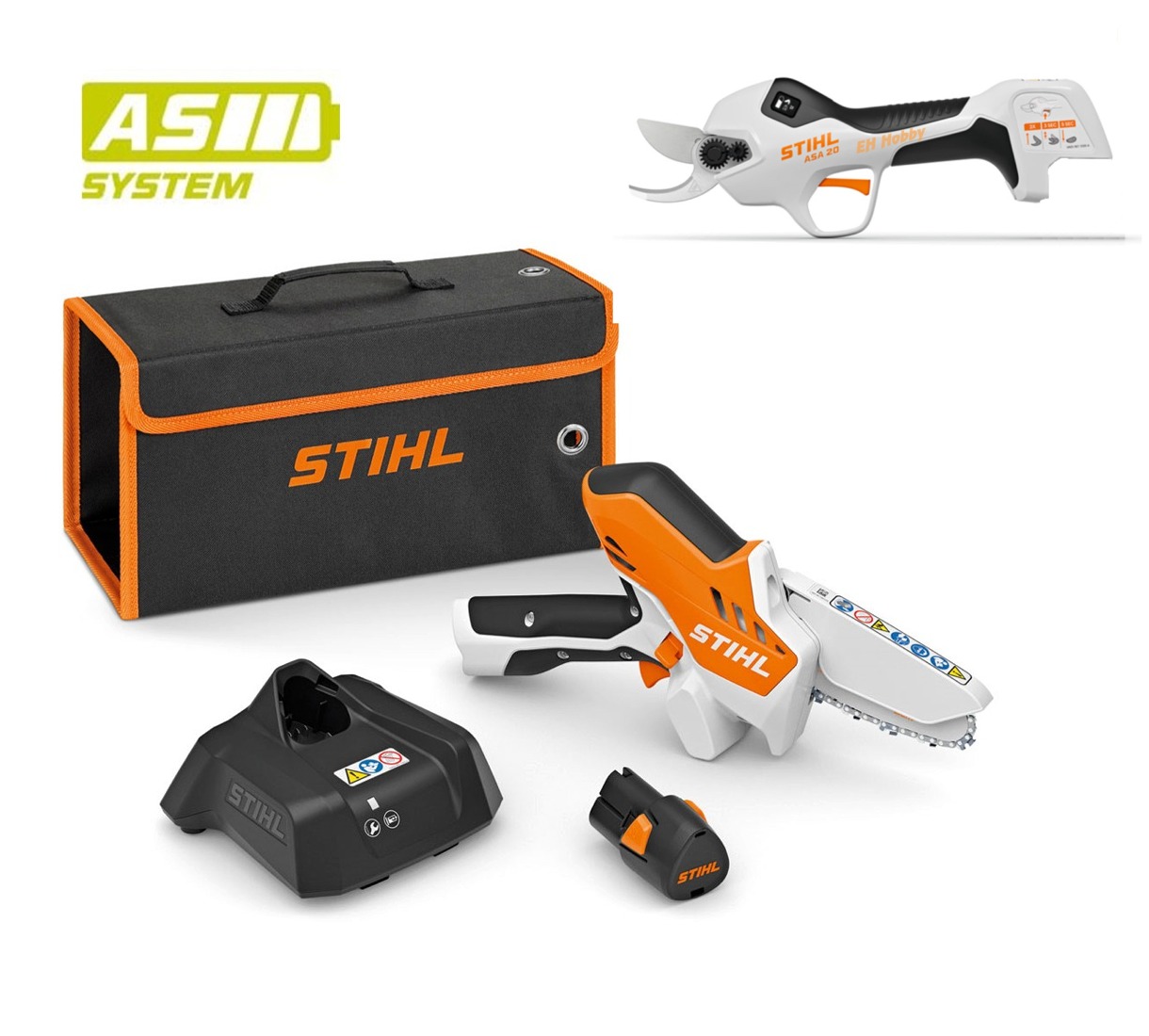 STIHL Set GTA 26 SET - akumulátorová reťazová píla/1xAS 2+nožnice ASA 20